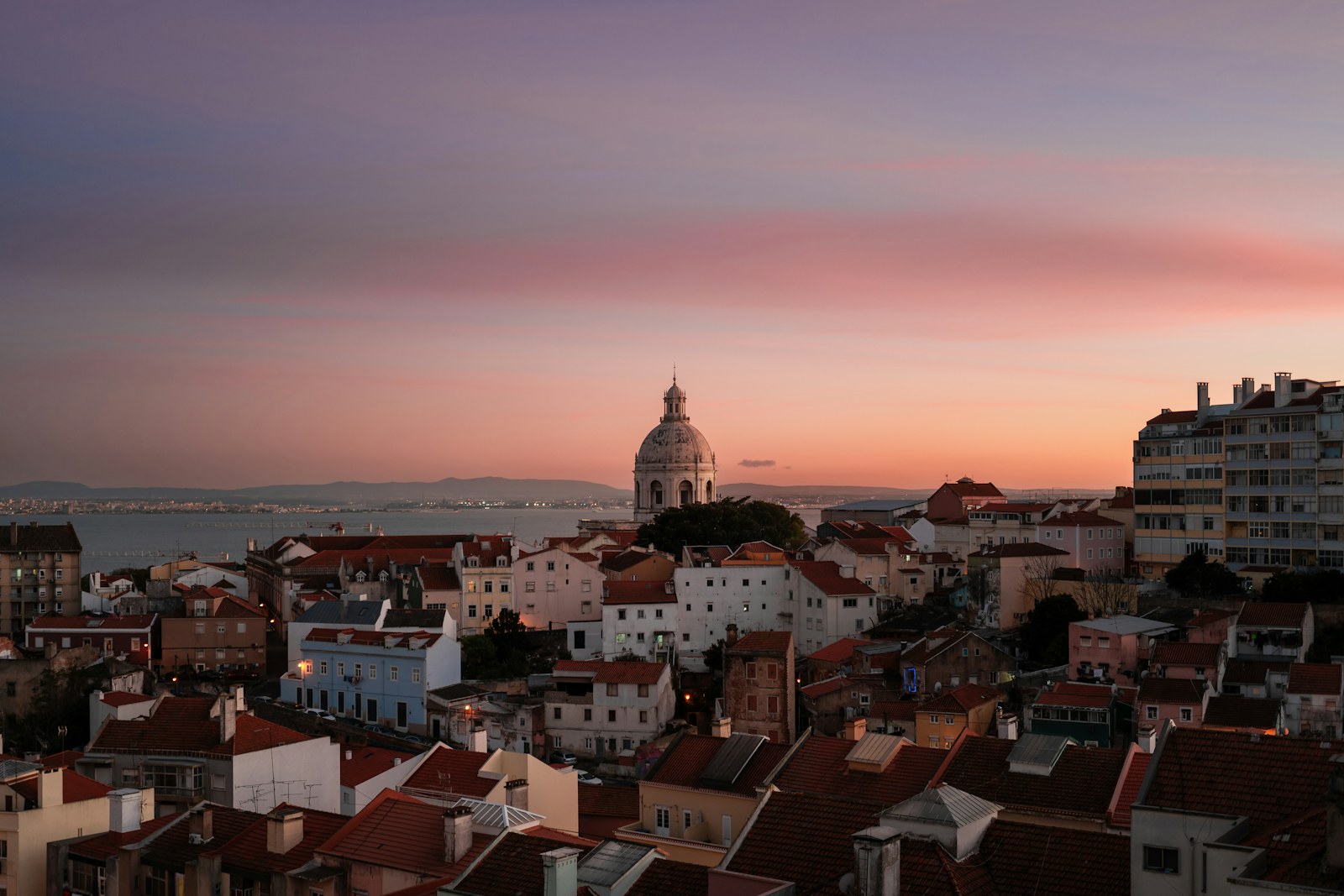 Lisbonne au coucher du soleil